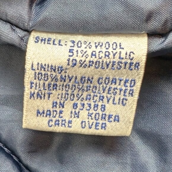 Vintage Logo Athletic Notre Dame Fighting Irish Varsity Jacket Wool Blend - Picture 11 of 15